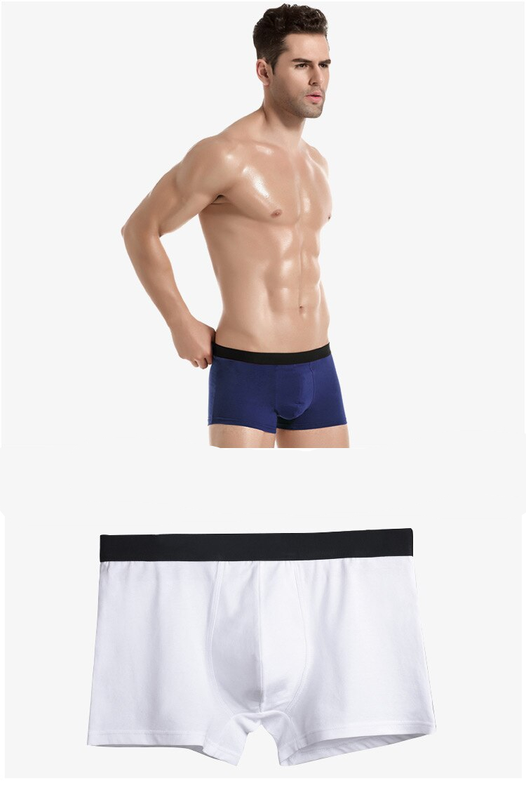 Men's Cotton Breathable Boxers Set 4 pcs