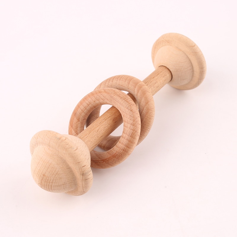 Wooden Baby Rattle and Teether Wooden Baby Rattle and Teether