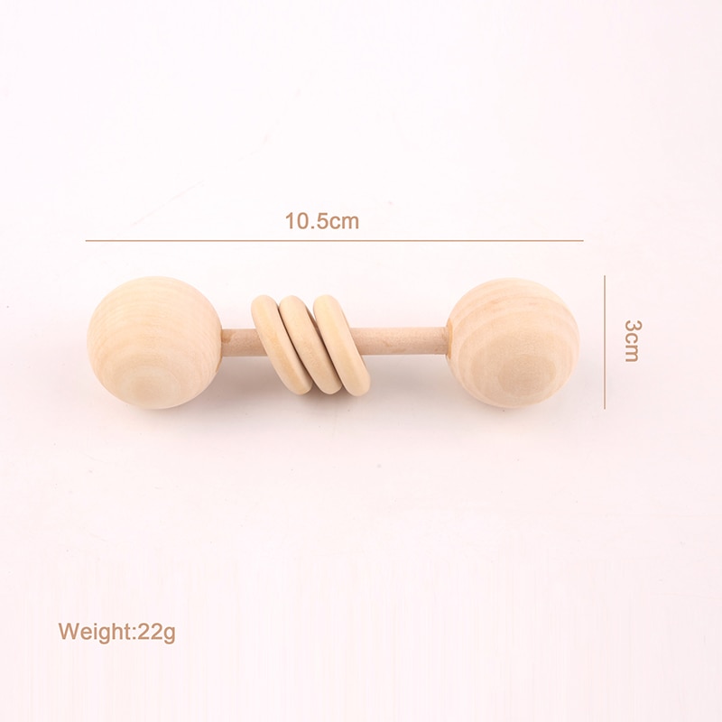 Wooden Baby Rattle and Teether Wooden Baby Rattle and Teether