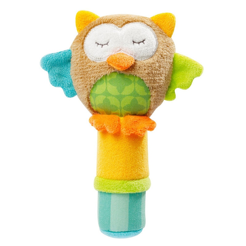 Baby's Animal Shaped Plush Rattle Toy