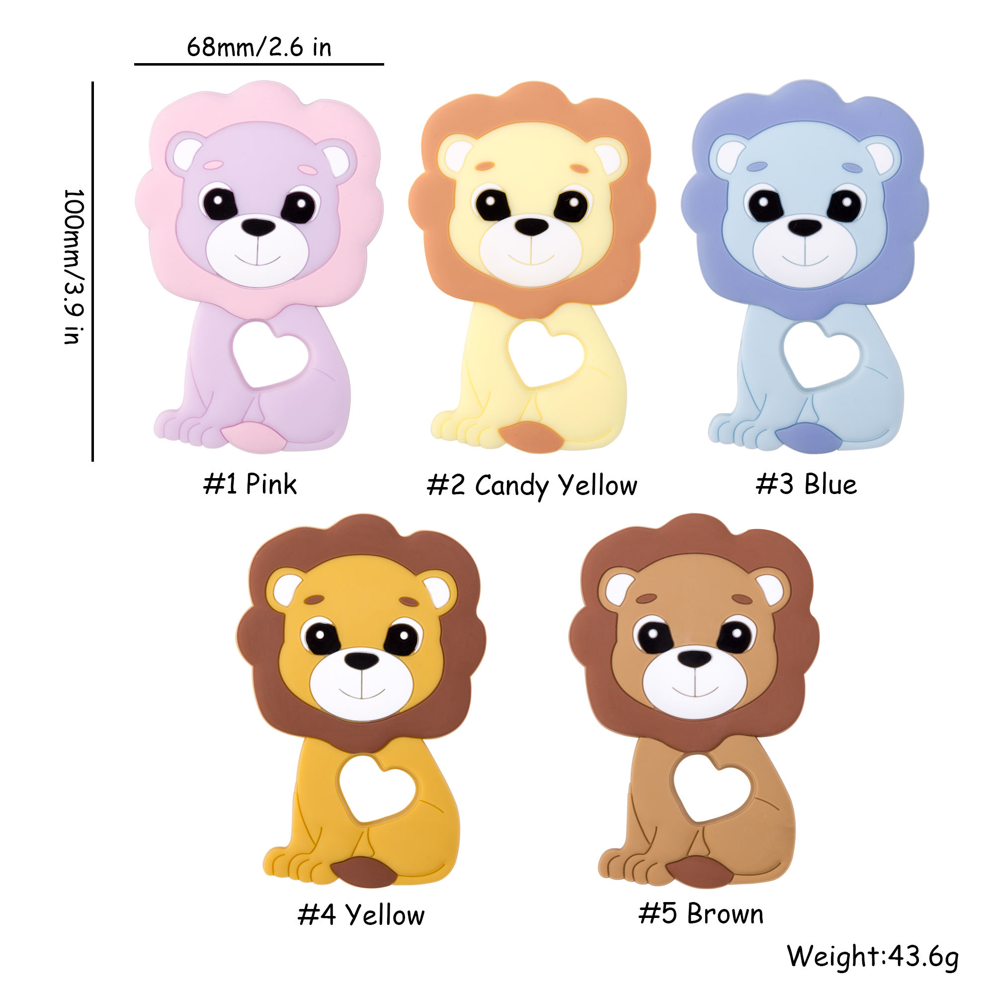 Cartoon Animal Silicone Teether