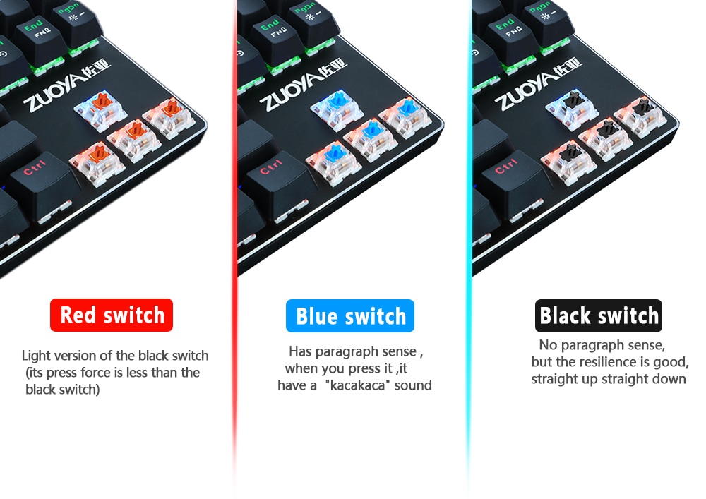 Multi-colored Mechanical Keyboard