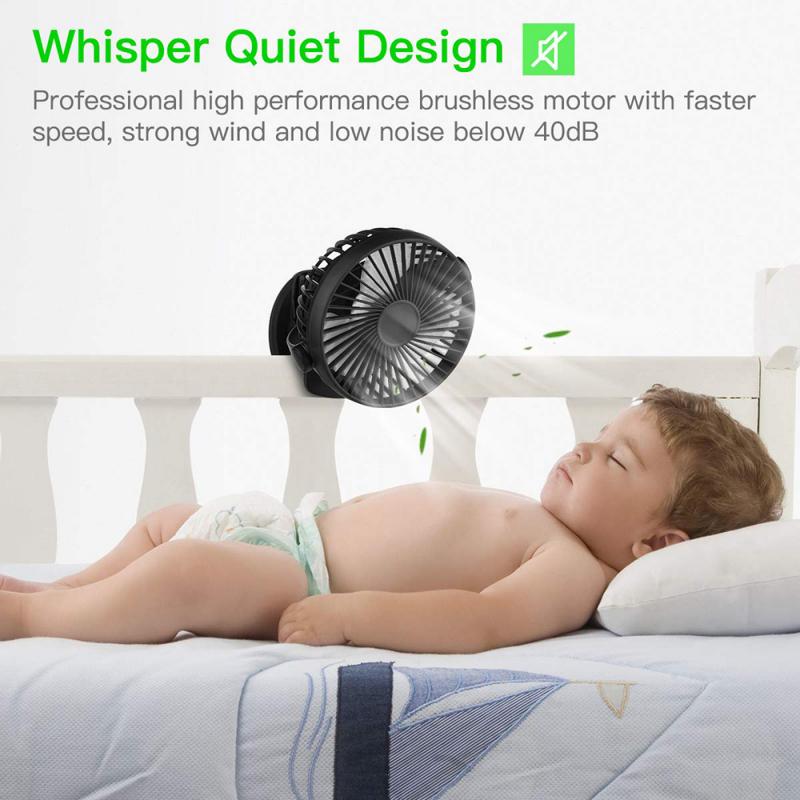 Rotatable Rechargable Desktop USB Fan