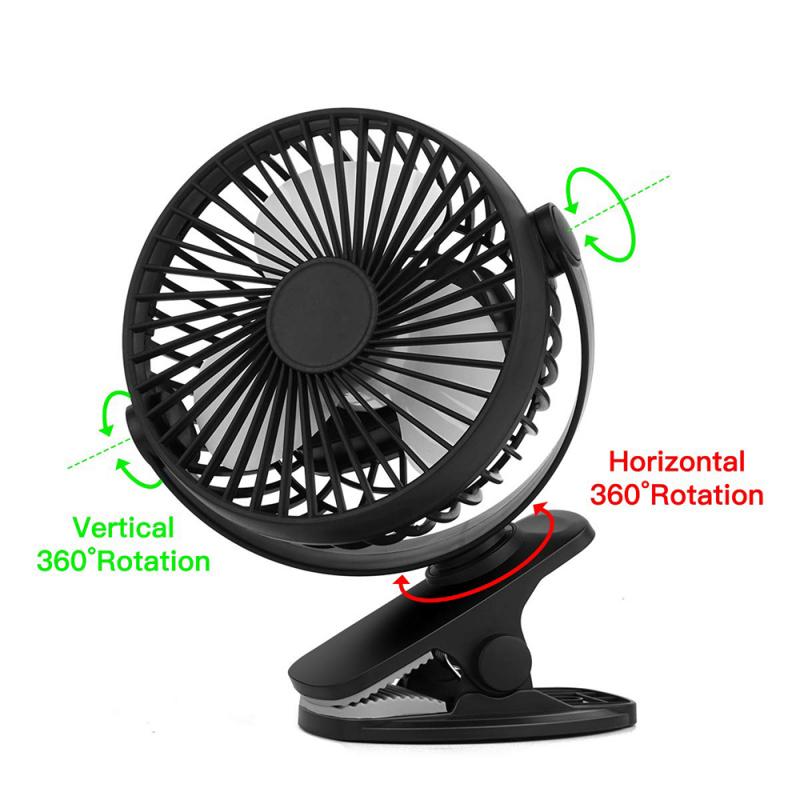 Rotatable Rechargable Desktop USB Fan