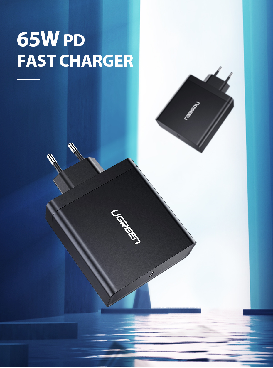 65 W Type C USB Adapter for Fast Charging
