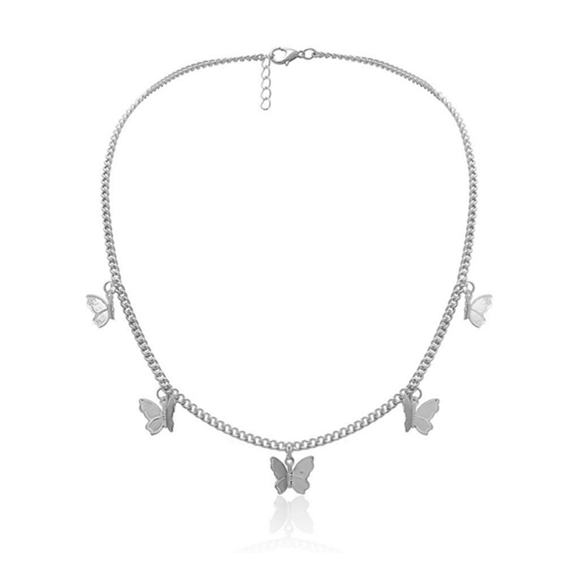 Butterfly Chain Pendant Necklace