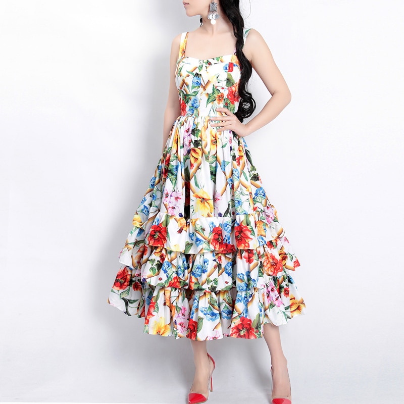 Floral Printed Sweet Dress