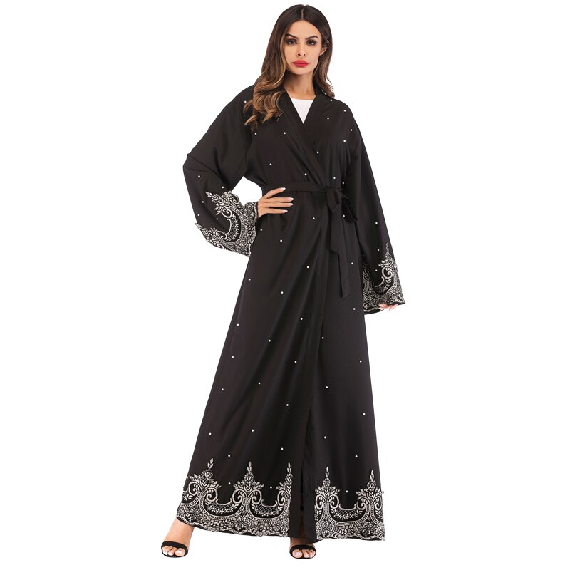 Black Pearls Women's Abaya