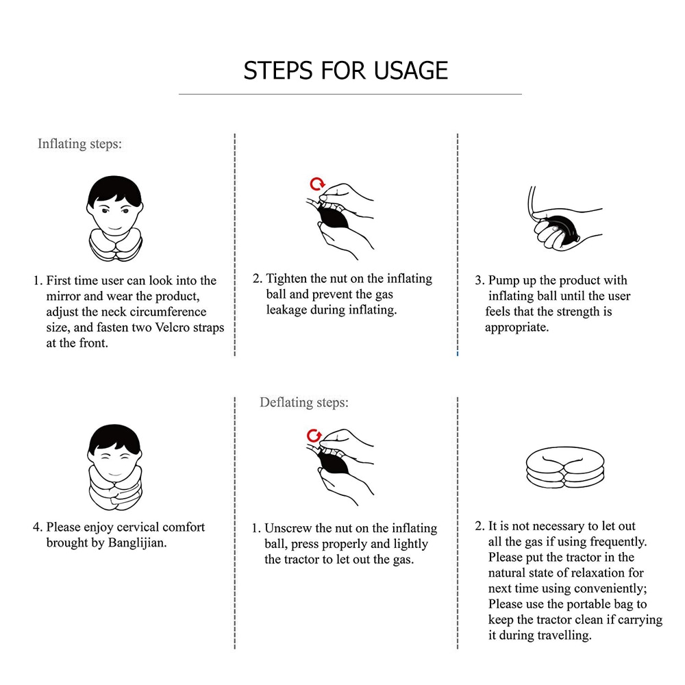 Portable Inflatable Neck Massager