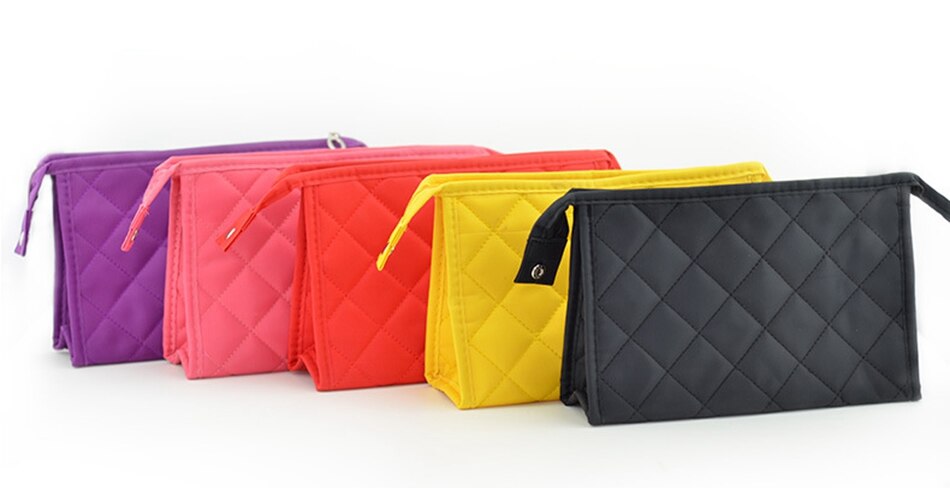 Women's Quilted Cosmetic Bag