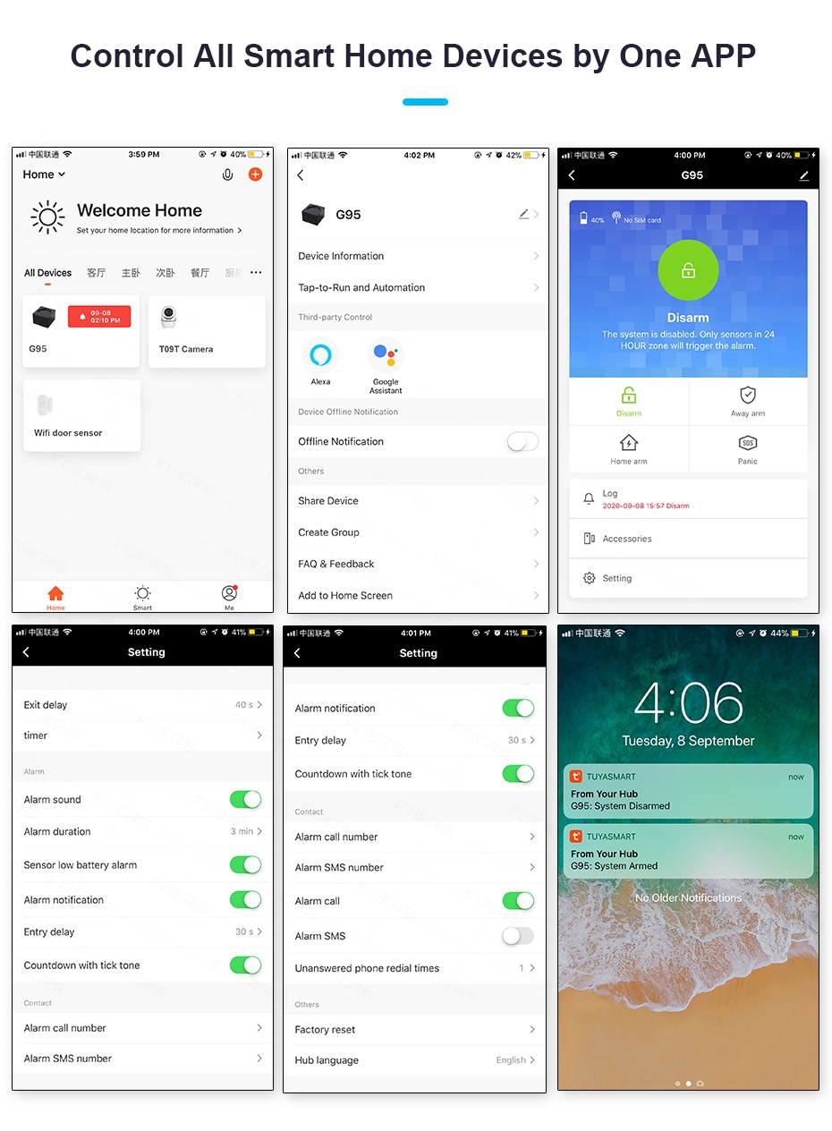 Wireless WIFI GSM Security Alarm System Wireless WIFI GSM Security Alarm System
