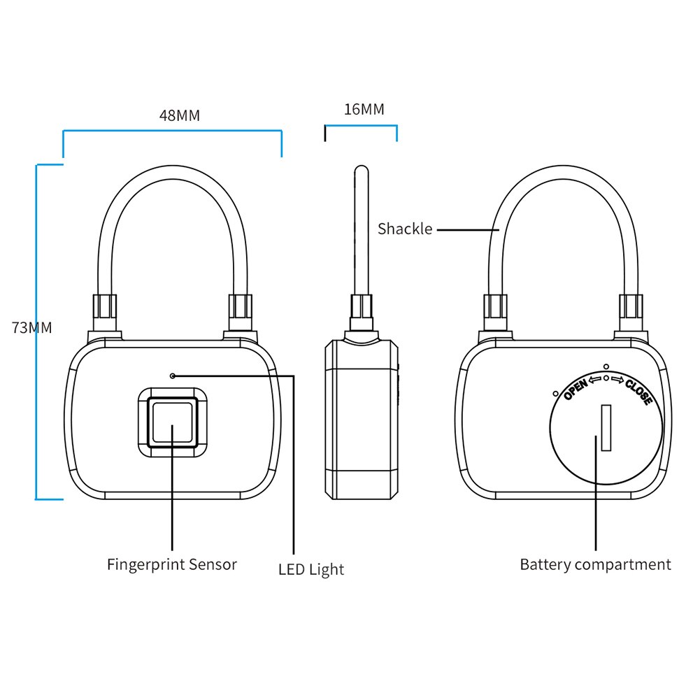 Fingerprint Ultra Light Durable Lock Fingerprint Ultra Light Durable Lock
