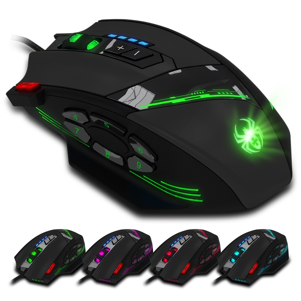 12-Buttons Programmable Wired Gaming Mouse 12-Buttons Programmable Wired Gaming Mouse