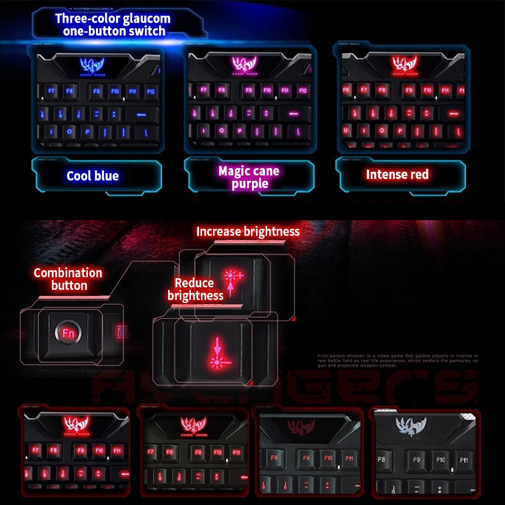 Gaming Tri-Color Keyboard Gaming Tri-Color Keyboard