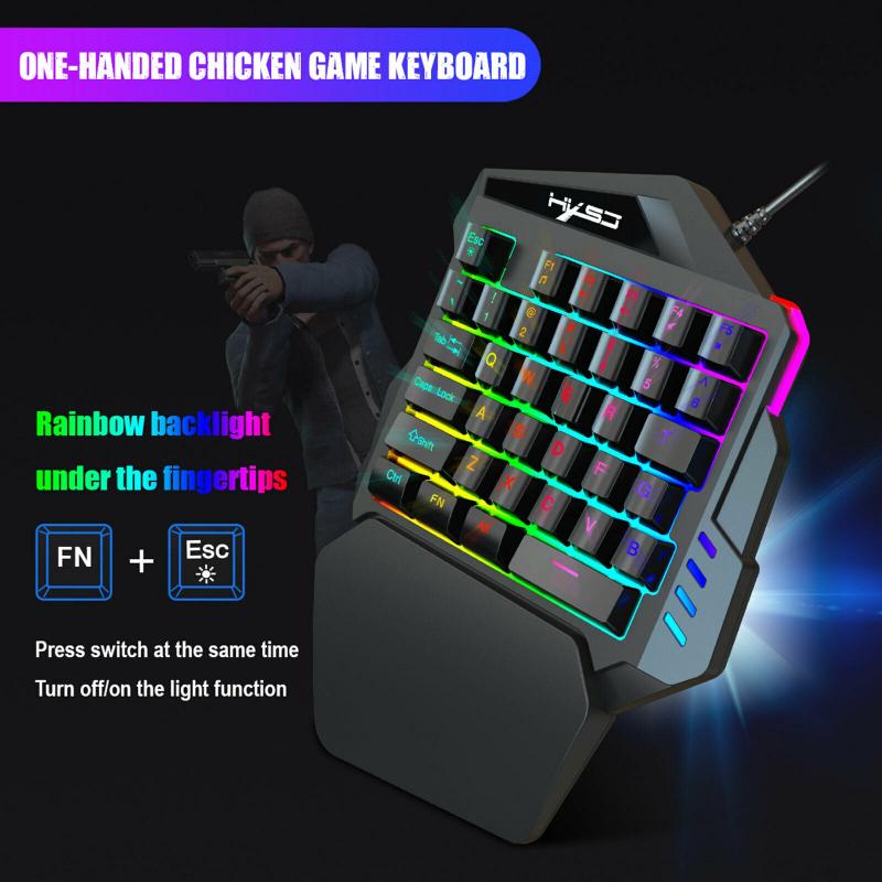One-Handed Mechanical Gaming Keyboard with Mouse One-Handed Mechanical Gaming Keyboard with Mouse
