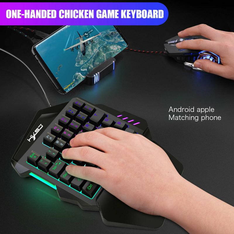One-Handed Mechanical Gaming Keyboard with Mouse One-Handed Mechanical Gaming Keyboard with Mouse