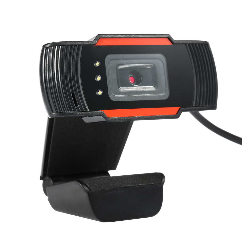 480P Resolution Web Camera with Built-In Microphone