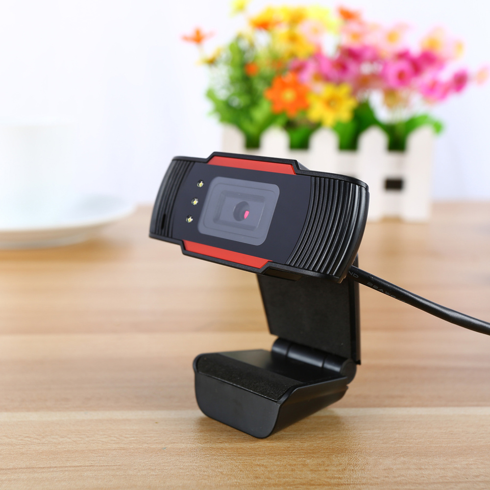 480P Resolution Web Camera with Built-In Microphone