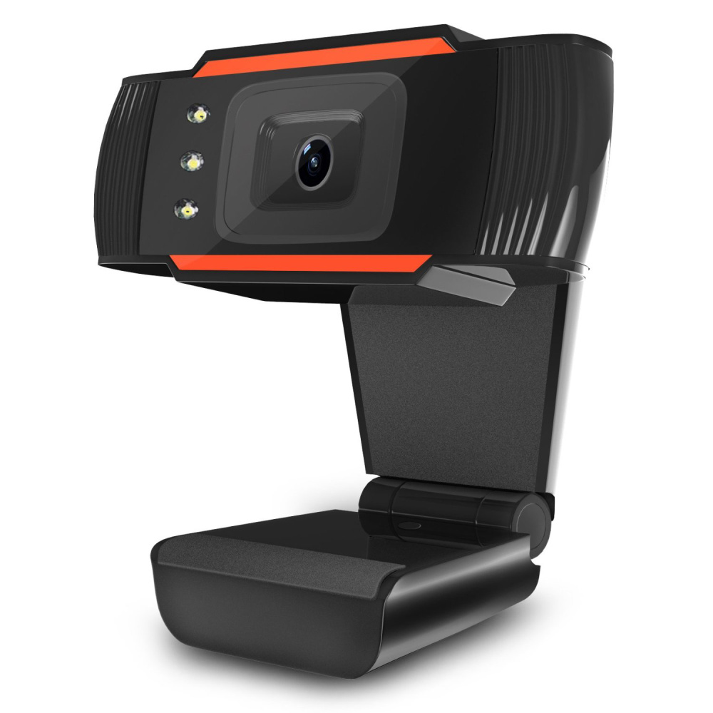 480P Resolution Web Camera with Built-In Microphone