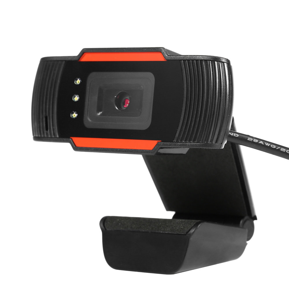 480P Resolution Web Camera with Built-In Microphone