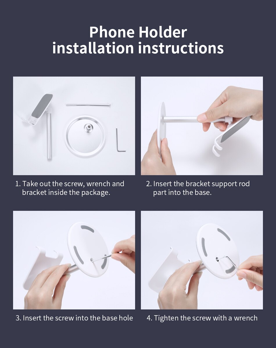 Universal Tablet / Phone Desk Holder Universal Tablet / Phone Desk Holder