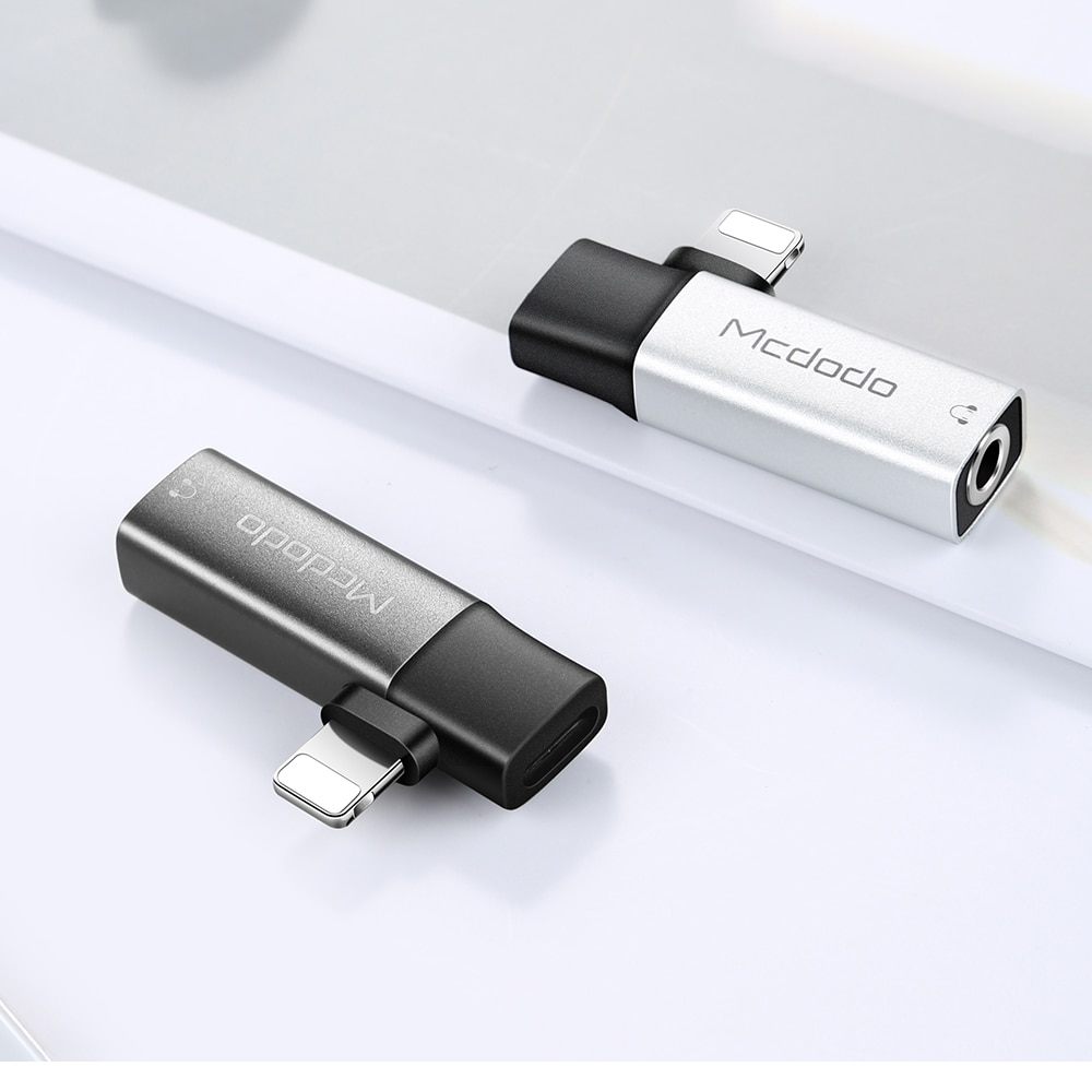 Black and Grey Headphone Adapter for iPhone Black and Grey Headphone Adapter for iPhone