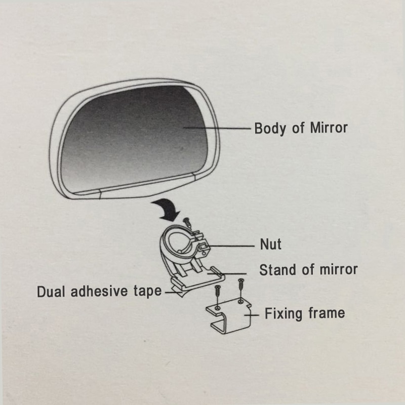 Adjustable Auxiliary Rearview Mirror