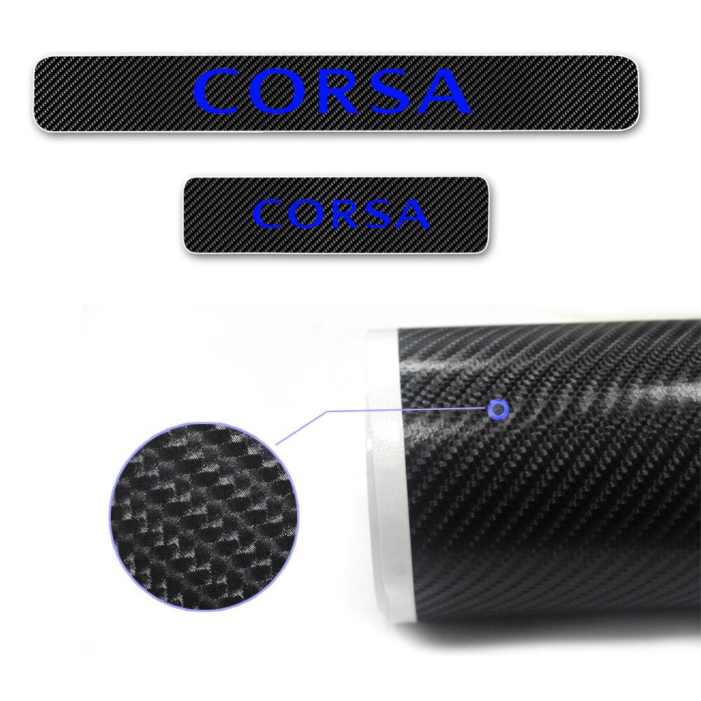 Carbon Fiber Car Door Sill Sticker