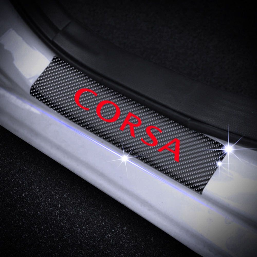 Carbon Fiber Car Door Sill Sticker