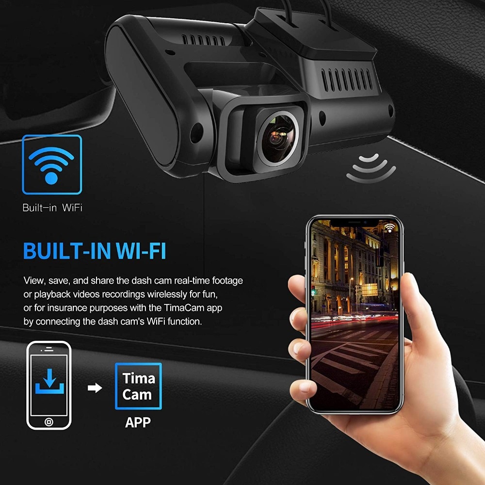 Multifunction 4K Dashcam with Rear View Camera