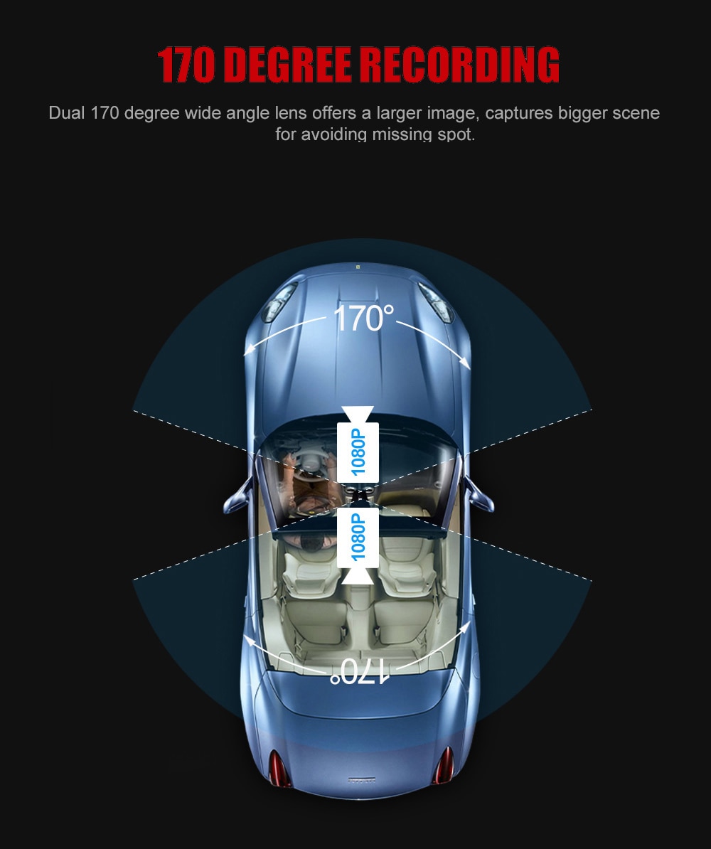 Multifunction 4K Dashcam with Rear View Camera