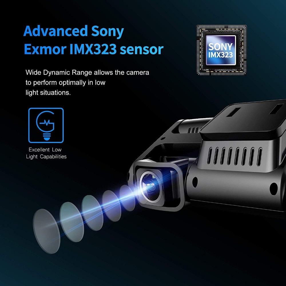 Multifunction 4K Dashcam with Rear View Camera