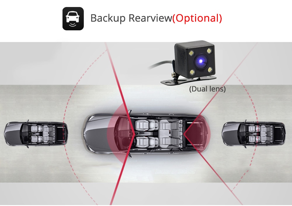 1440P Motion Detection Dashcam with GPS