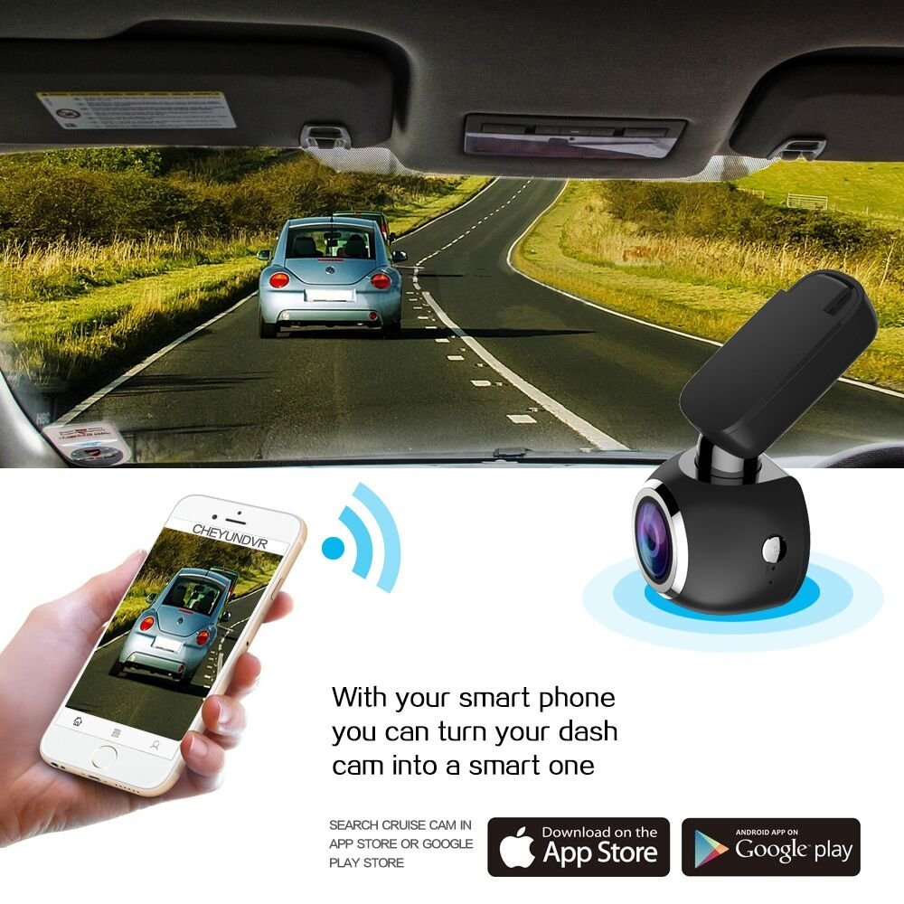 Sphere Design Full HD 1080P Mini Dashcam