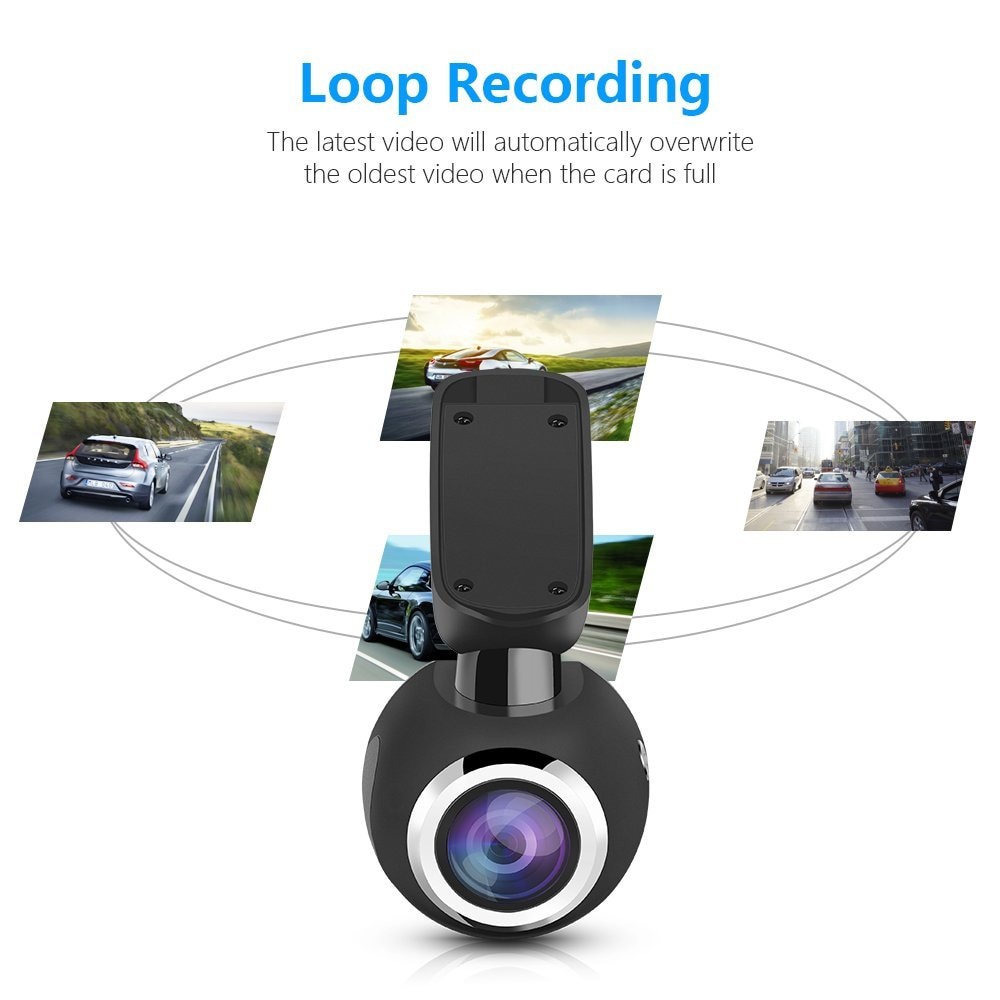 Sphere Design Full HD 1080P Mini Dashcam