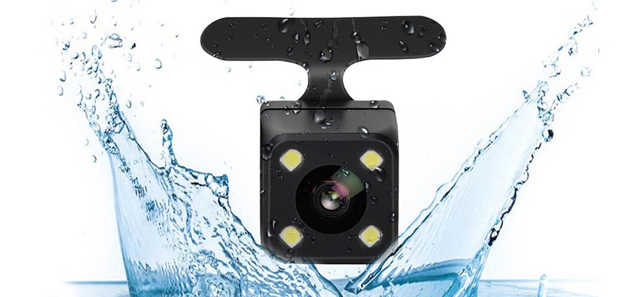 Solid Black Design 3 Lens FHD 1080P Dashcam