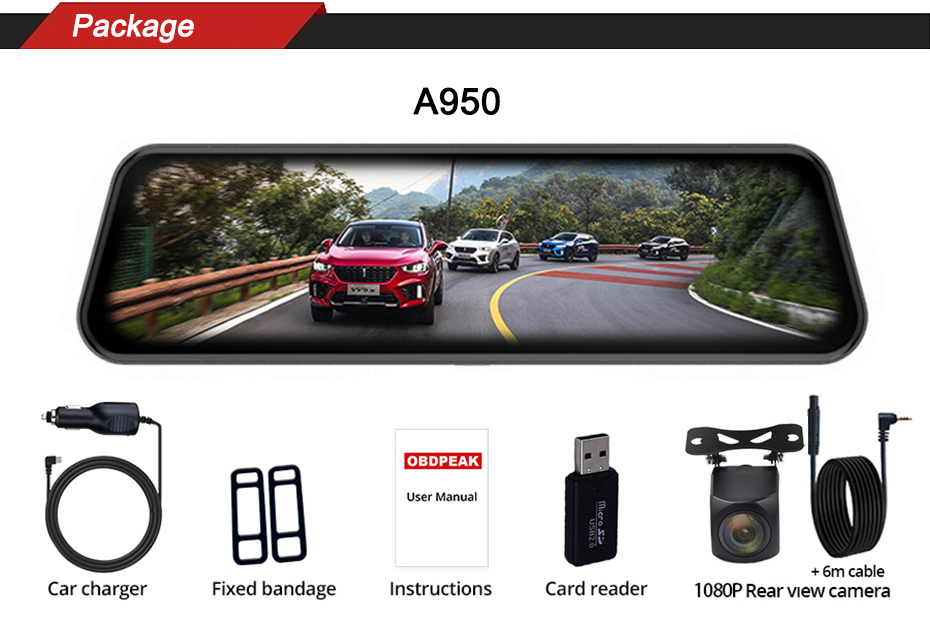 Stylish 1080p GPS Dash Camera for Cars