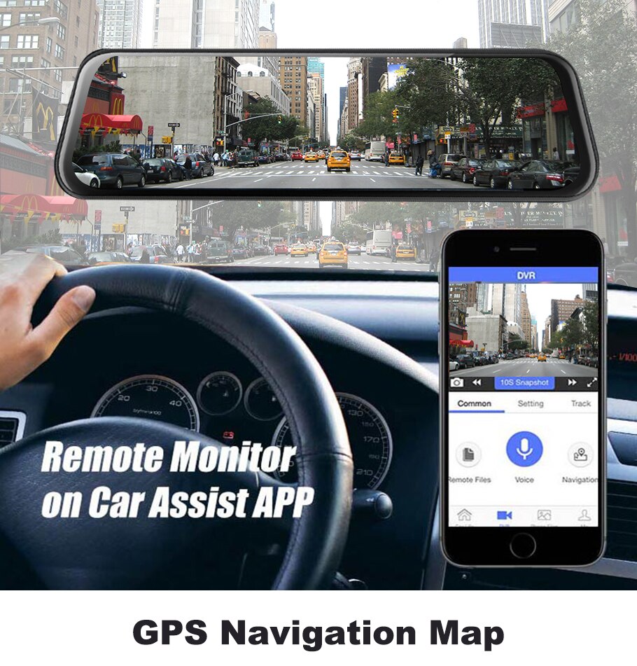 Stylish 1080p GPS Dash Camera for Cars