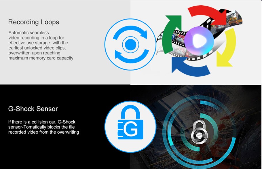 Stylish 1080p GPS Dash Camera for Cars