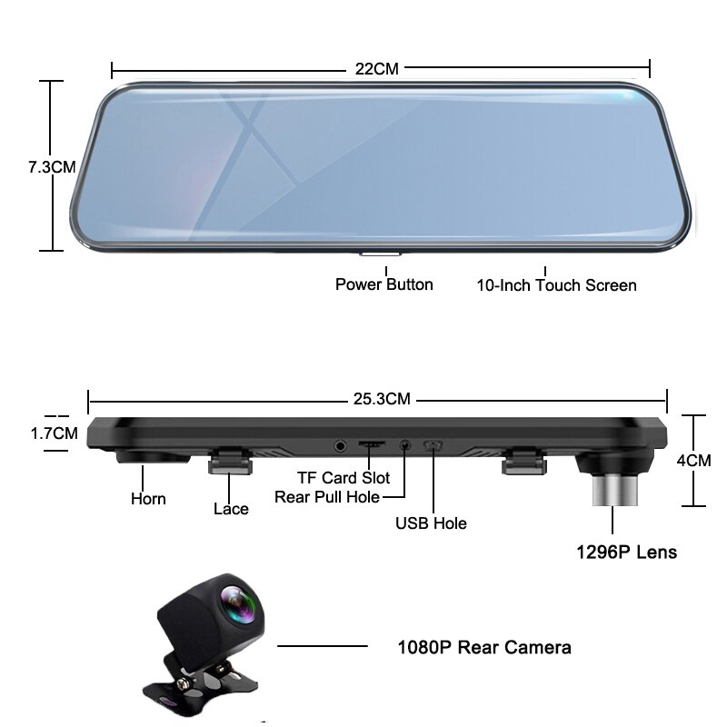 Stylish 1080p GPS Dash Camera for Cars