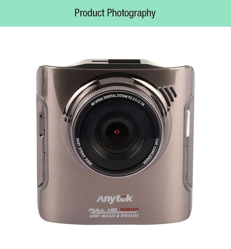 Portable Rose Gold Design Sony IMX322 Dashcam