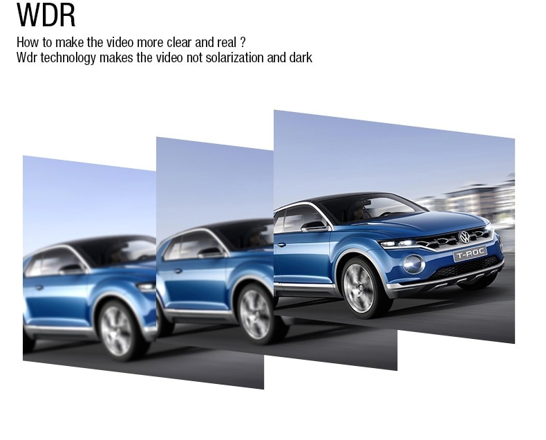 Portable Rose Gold Design Sony IMX322 Dashcam