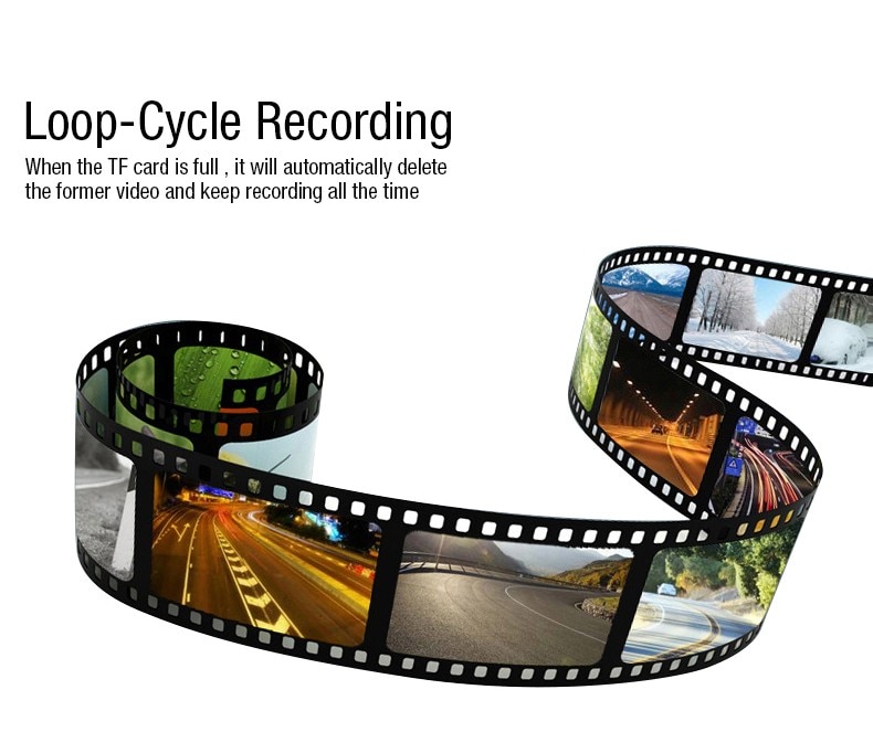 Portable Rose Gold Design Sony IMX322 Dashcam