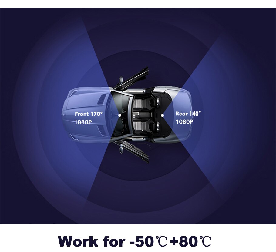 Full HD 1080P Dual Lens 4G Dash Camera for Cars