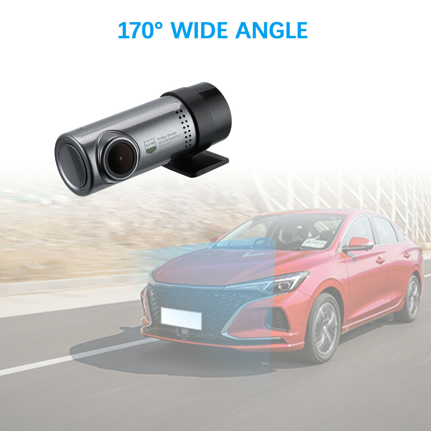 Tube Design 1080P WiFi Dashcam with G-Sensor