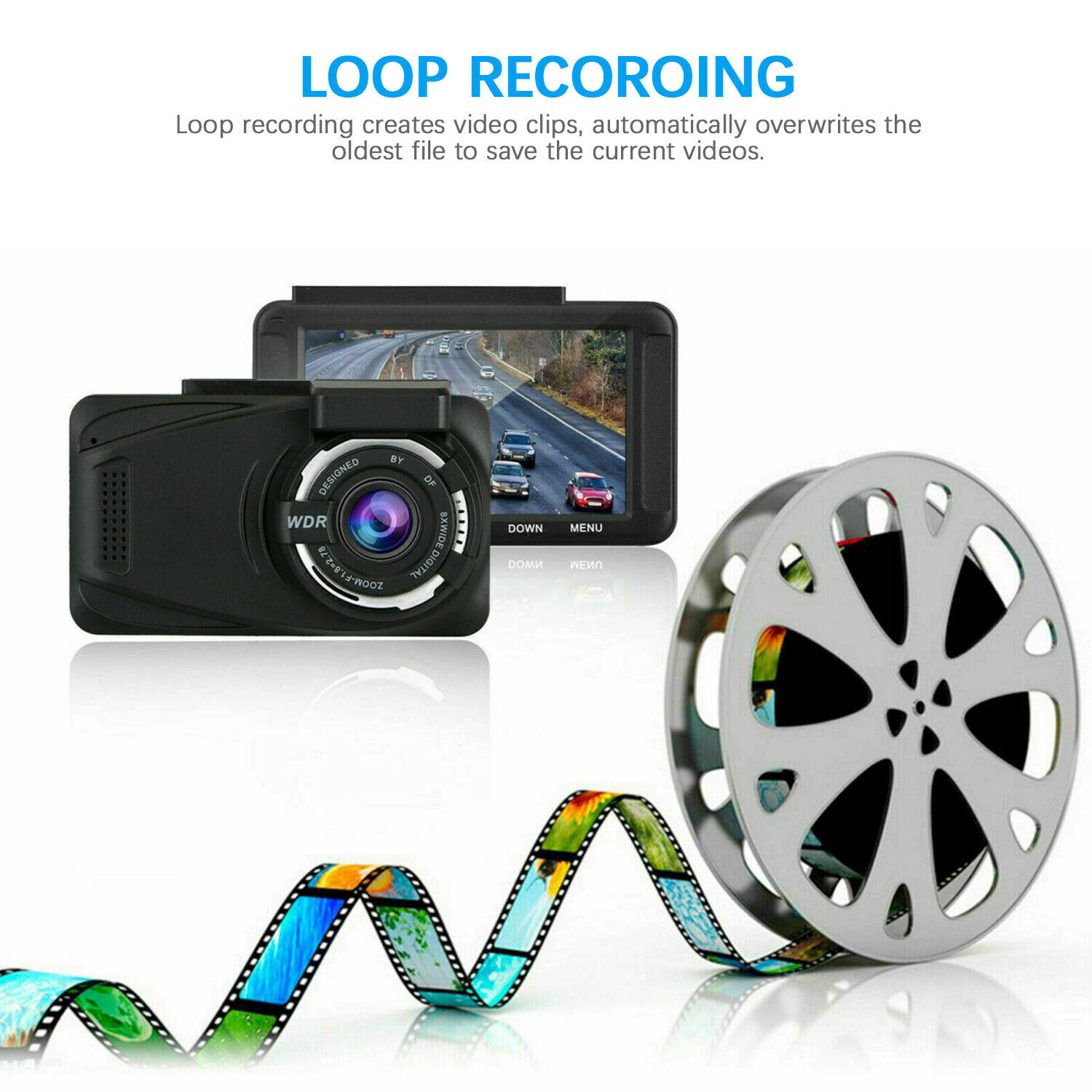 Tube Design 1080P WiFi Dashcam with G-Sensor