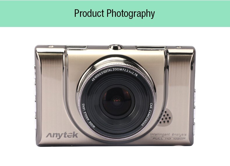 Rose Gold Design 1080P Parking Monitor Dashcam
