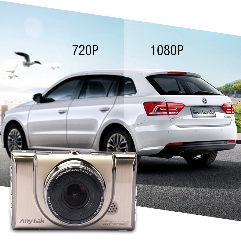 Rose Gold Design 1080P Parking Monitor Dashcam