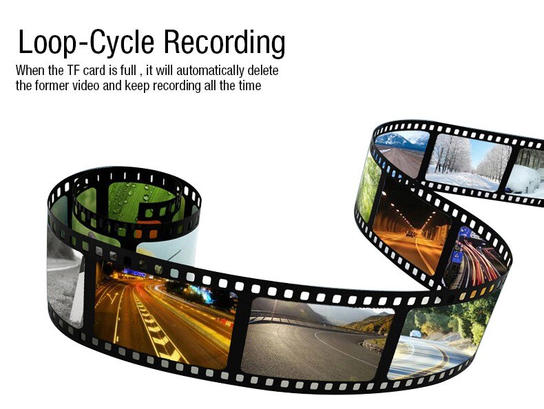 Rose Gold Design 1080P Parking Monitor Dashcam