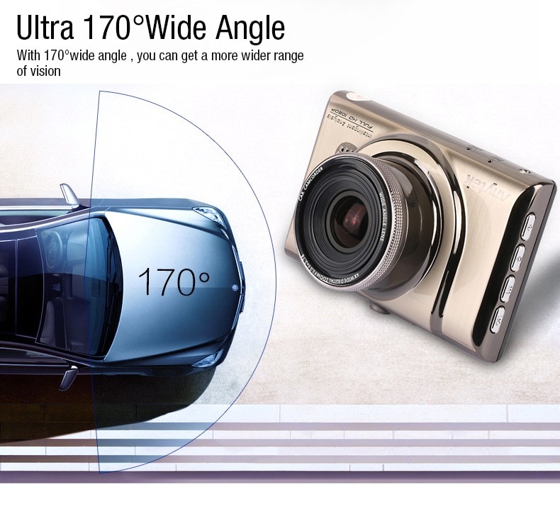 Rose Gold Design 1080P Parking Monitor Dashcam